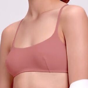 EUC 3-Pack! GapBody Organic Cotton Bralettes Size Medium in Gray Orange Black